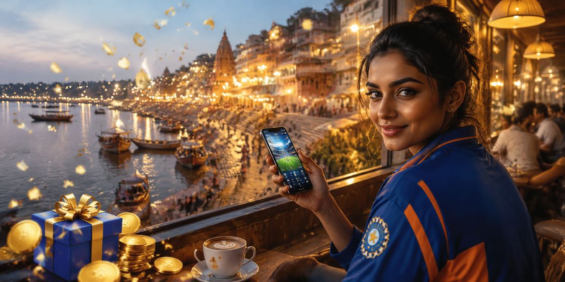 VIP cricket betting enthusiast at Varanasi Ghat enjoying the match